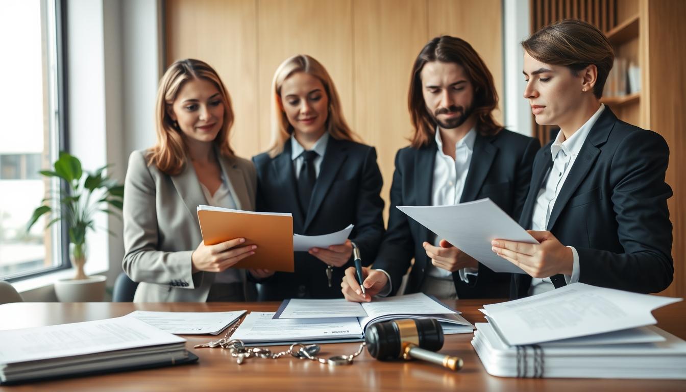 Real estate ownership transfer documents and closing confirmation